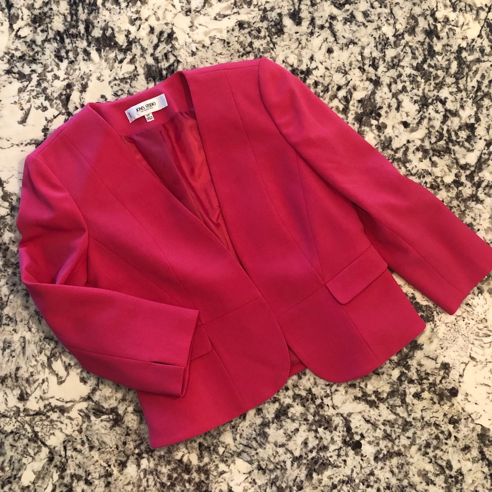 NWOT Jones Studio Suit Jacket, Pink, size 4P